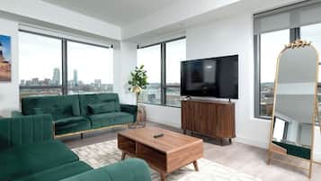 TV, fireplace, stereo