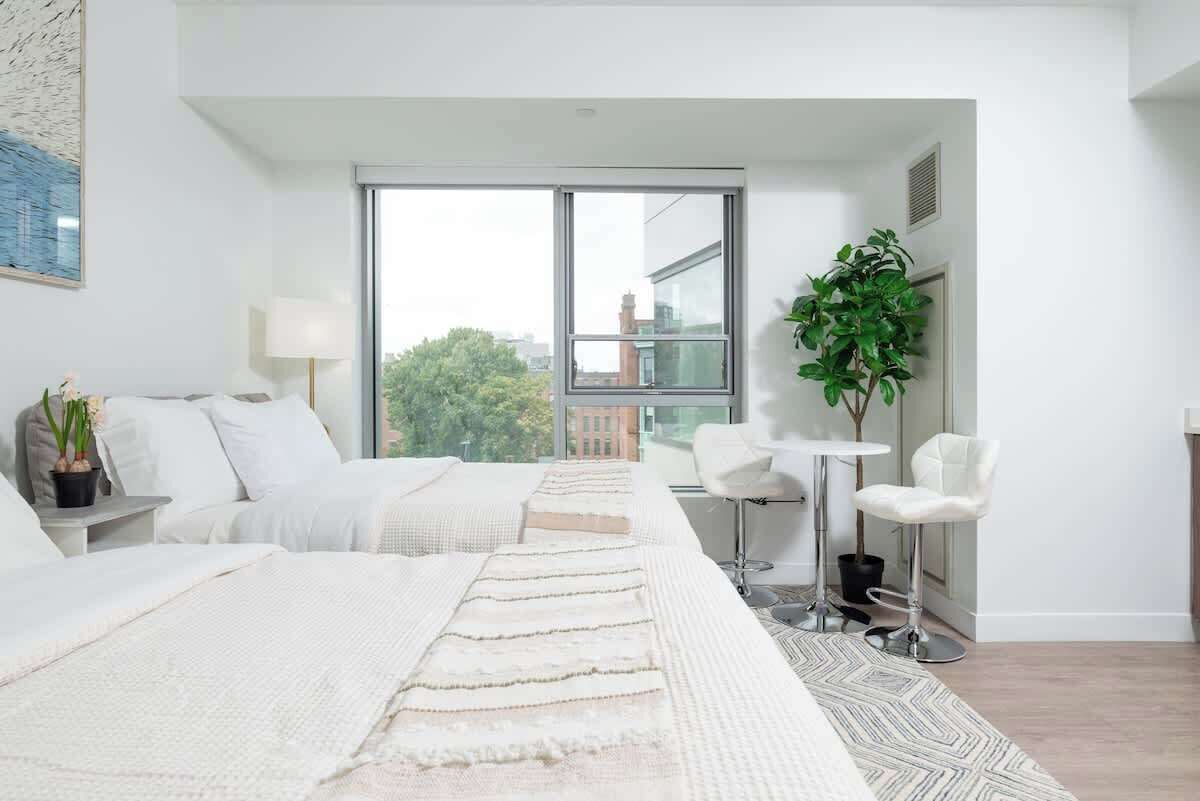 1 bedroom, iron/ironing board, travel crib, WiFi