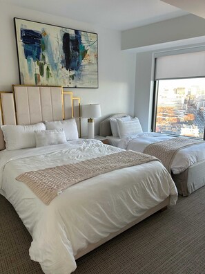 2 bedrooms, iron/ironing board, travel cot, WiFi