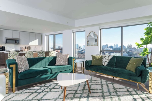 Televisie en een open haard