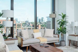 テレビ、暖炉、ステレオ