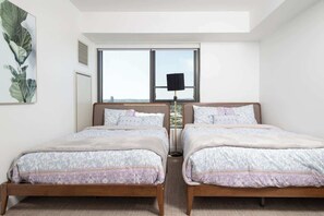 1 bedroom, iron/ironing board, travel crib, WiFi