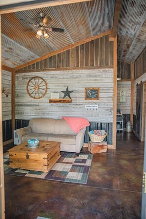 Smart-tv och eldstad