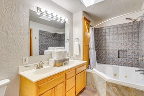 Hair dryer, towels