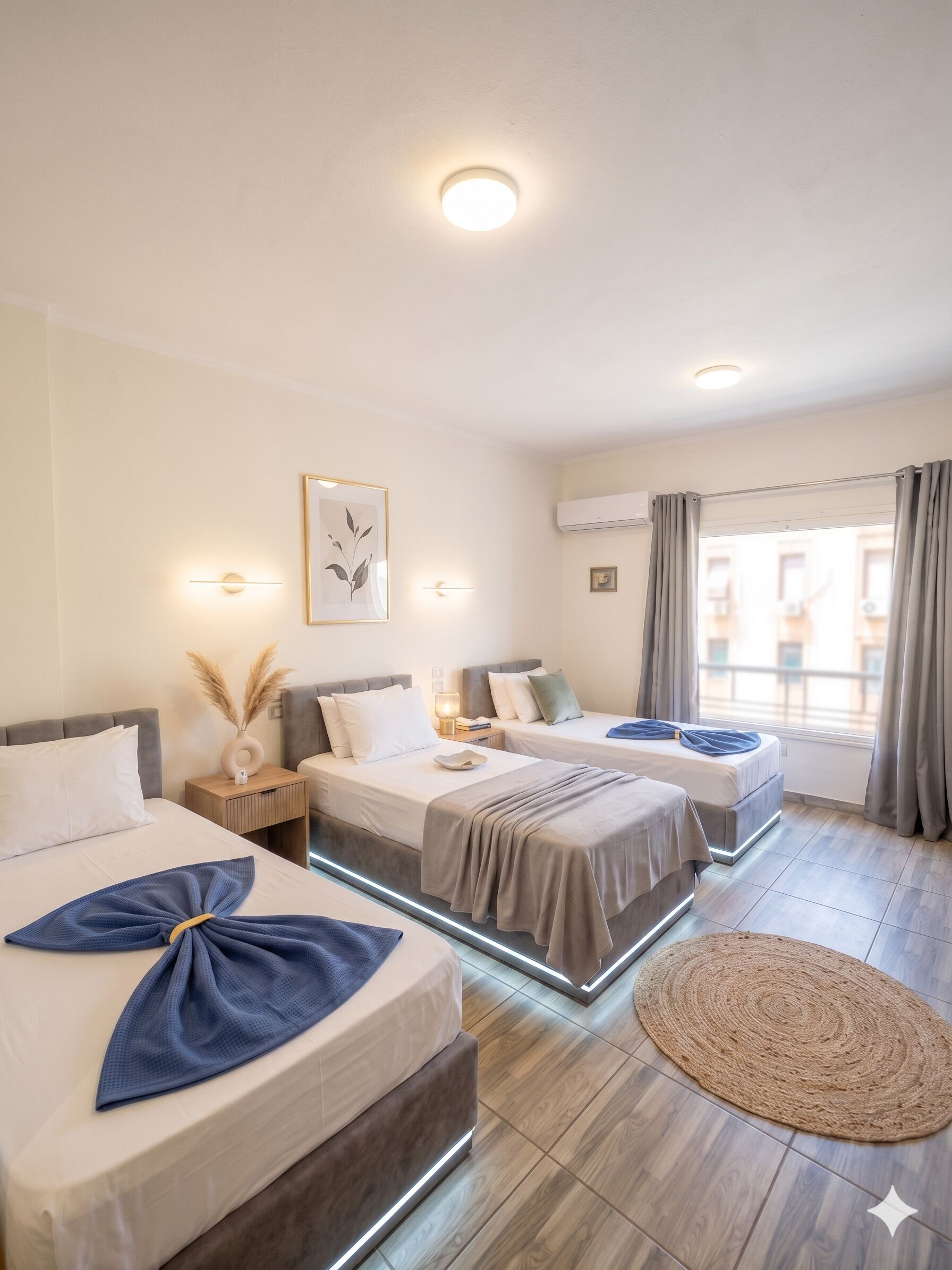 Classic Triple Room, City View | Soundproofing, free WiFi, bed sheets, wheelchair access