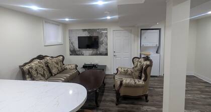Cozy 2-bedroom apartment in Brampton with AC, WiFi, and separate entrance