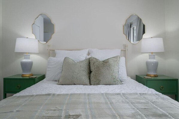 2 bedrooms, iron/ironing board, travel crib, WiFi