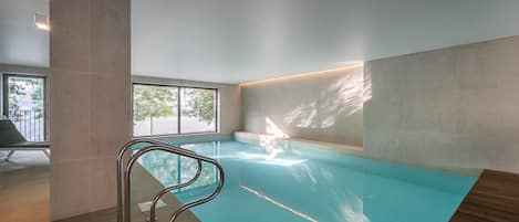 Indoor pool, a heated pool