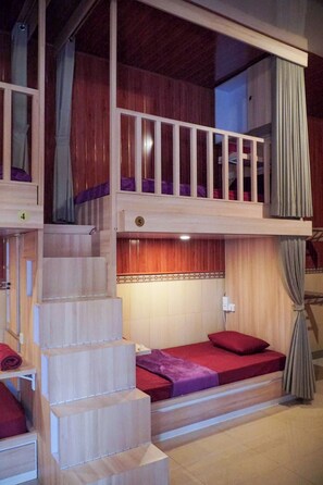 Comfort Shared Dormitory, Balcony | Desk, laptop workspace - FUJI HOSTEL (Penida Island)