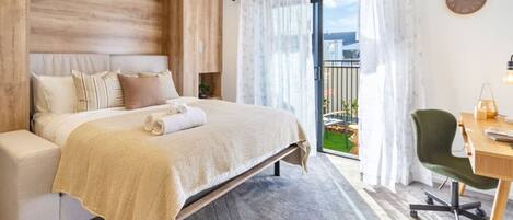 1 chambre, bureau, fer et planche à repasser, Wi-Fi gratuit