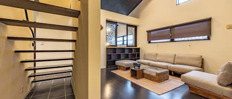Luxury Villa, Patio | Living area | Flat-screen TV