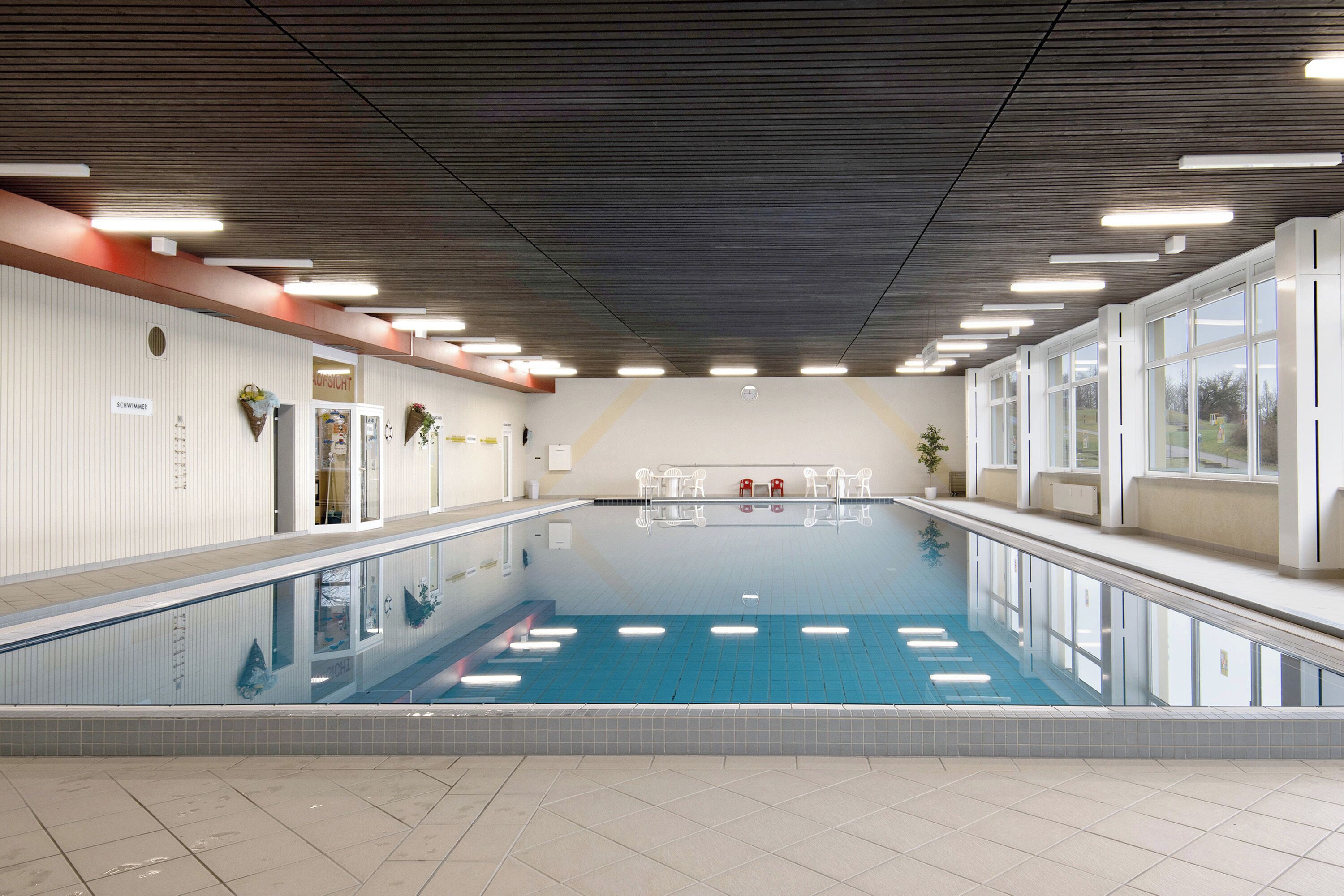 Indoor pool, a heated pool