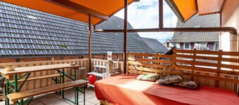 Habitación 'Doppelzimmer 8' con terraza compartida