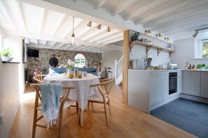 Dipple Mill Cottage, Bideford. Ground floor: The cottage boasts sociable open-plan living - Dipple Mill Cottage is nestled in 27 acres of serene countryside (Bideford)