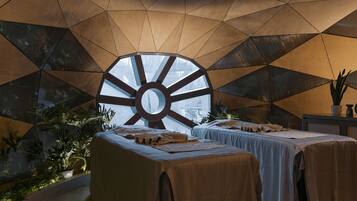 Couples treatment room(s), body treatments, deep-tissue massages