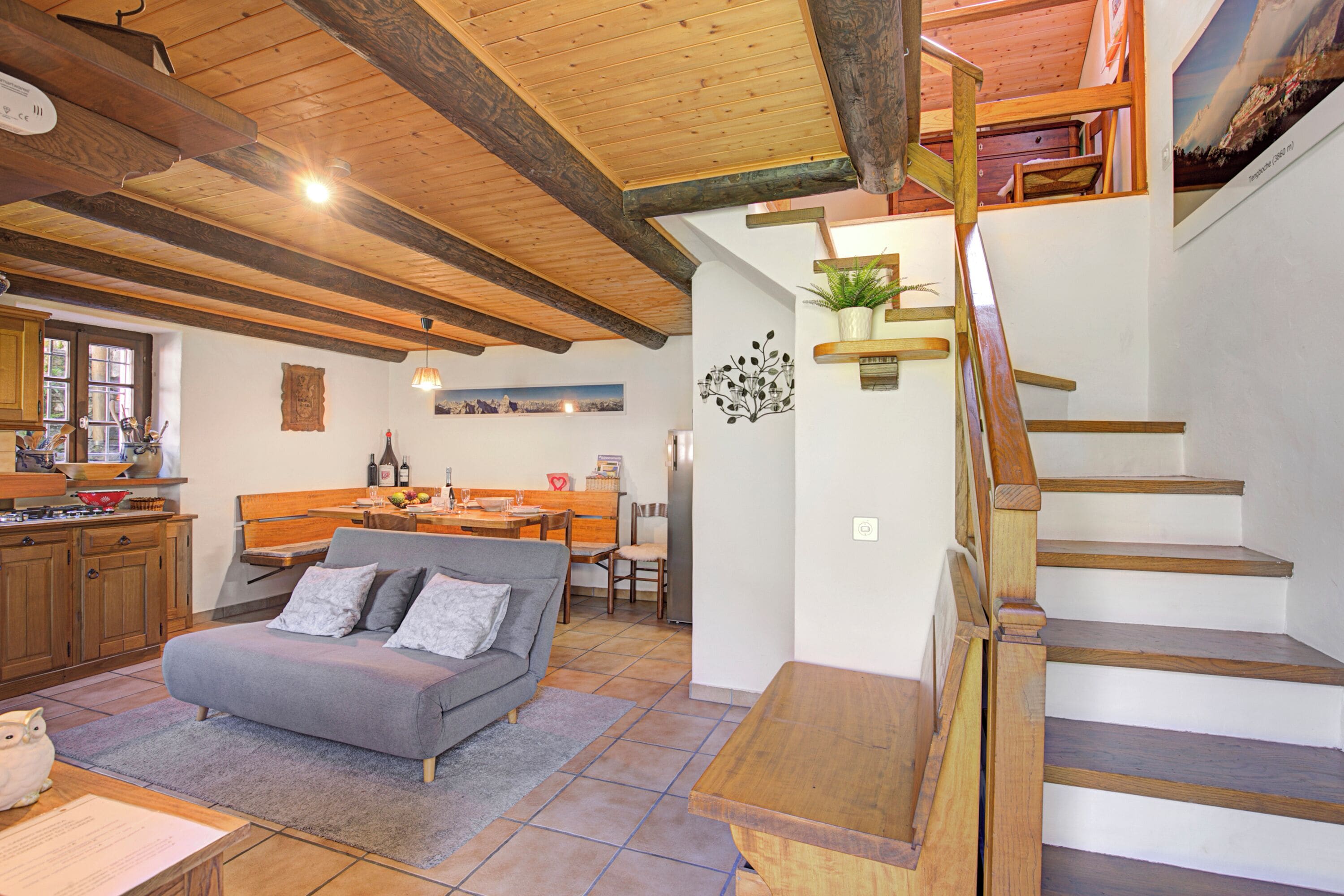 Chalet Familial, plusieurs chambres, côté montagne (Rustico Ca del Pol) | Coin séjour