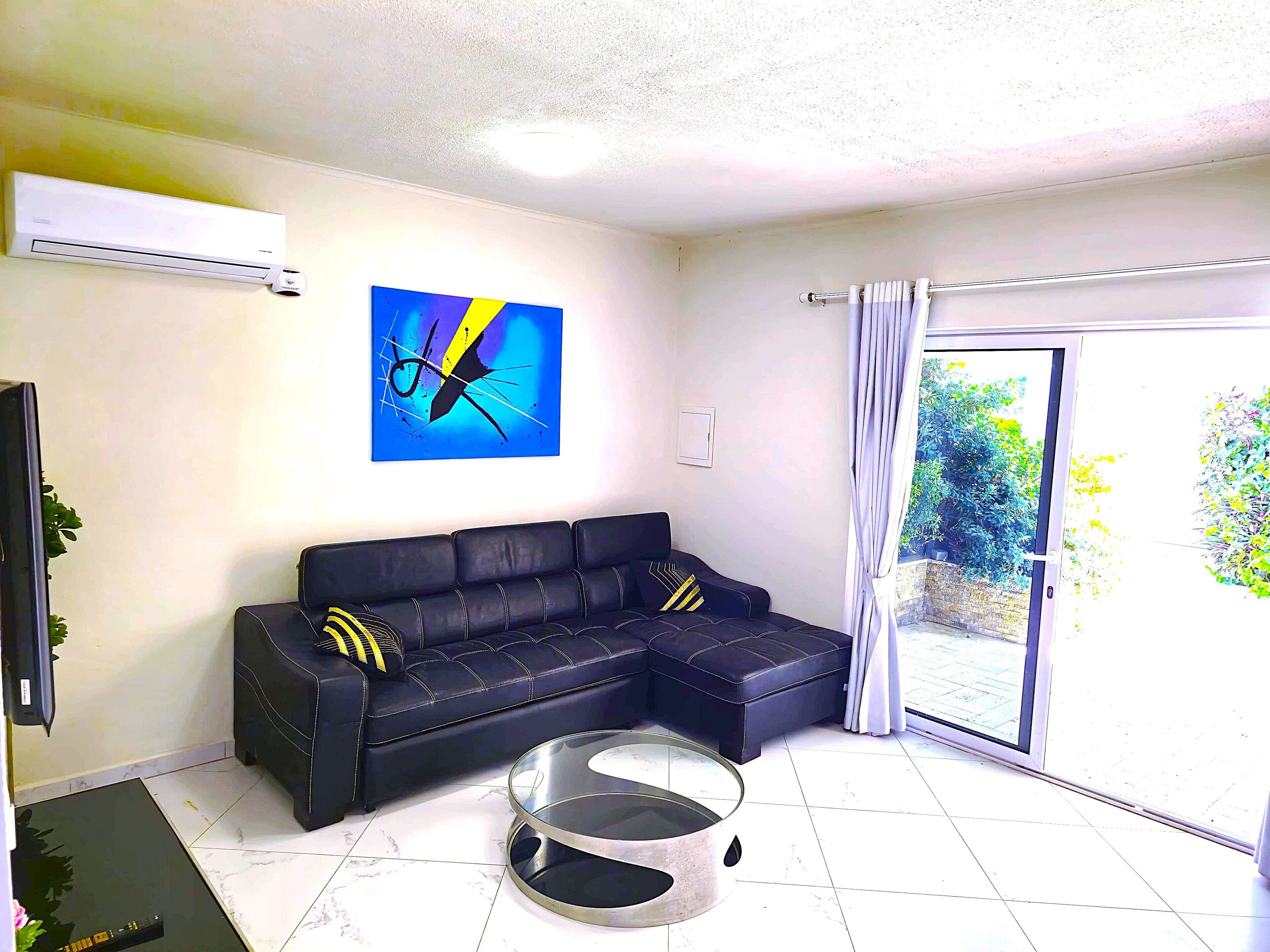 Apartment, 1 Schlafzimmer, barrierefrei, Terrasse | Wohnbereich