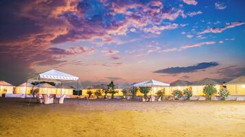 Front of property - evening/night