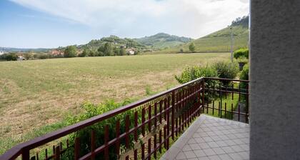 Private Parking, with a View of the Alba Hills