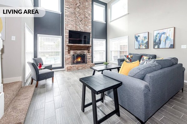 Smart TV, fireplace, offices