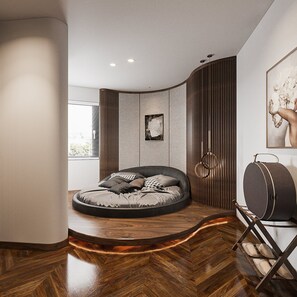 Junior City View | Premium-sengetøj, dundyner, senge med madrasser af memory foam, minibar