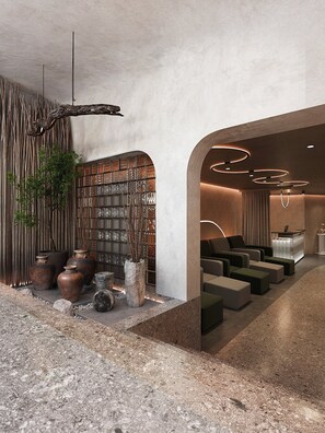 Behandlungsräume für Paare, Sauna, Whirlpool, Dampfbad