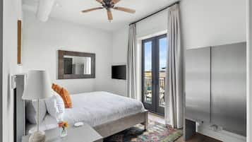 1 bedroom, travel crib, WiFi, bed sheets