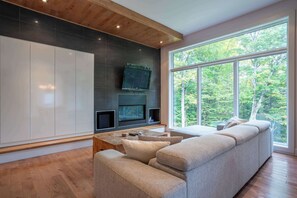 TV, fireplace, stereo - Spa, River and Comfort - Domaine de la Seigneurie (Sainte-Béatrix)