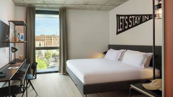 Ropa de cama de alta calidad y minibar