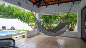 A heated pool
