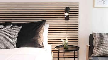 1 habitación, tabla de planchar con plancha, wifi y ropa de cama