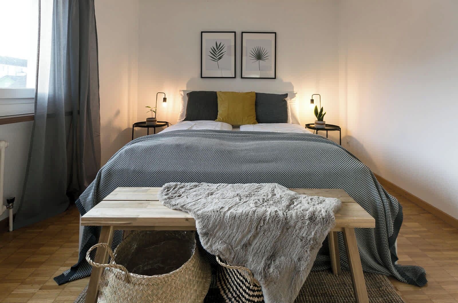 2 dormitorios, tabla de planchar con plancha, wifi y ropa de cama