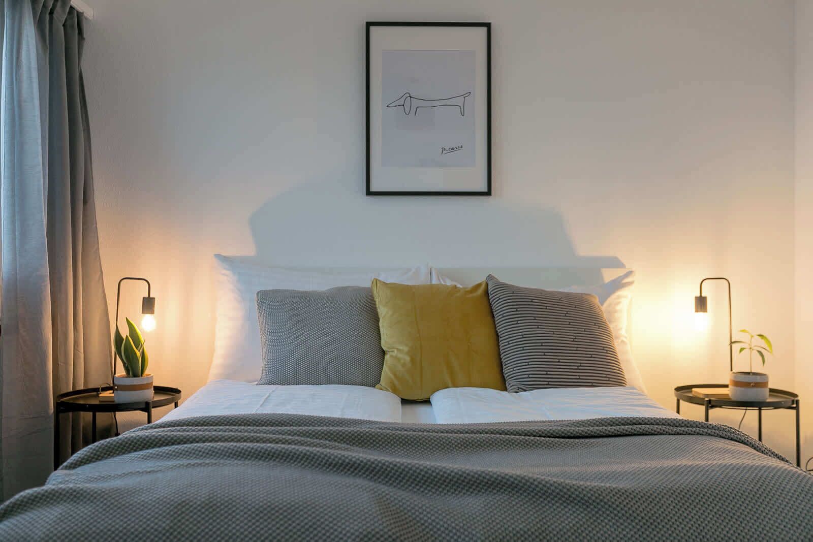 2 chambres, fer et planche à repasser, Wi-Fi, draps fournis