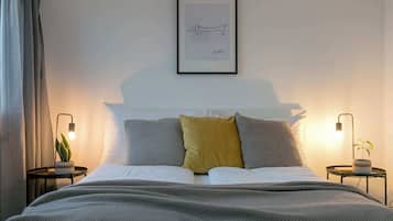 2 chambres, fer et planche Ă repasser, Wi-Fi, draps fournis