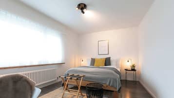 2 chambres, fer et planche Ă repasser, Wi-Fi, draps fournis