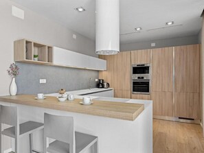 Villa | Private kitchen | High chair - Modern Villa With Swimming Pool and sea View (Vodnjan)