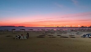 Beach nearby, sun-loungers