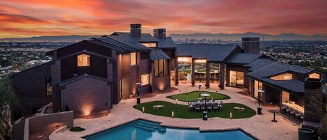 A heated pool