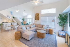 House, 3 Bedrooms | Living area - Tranquil Turquoise Retreat 3 Bedroom Home (South Padre Island)