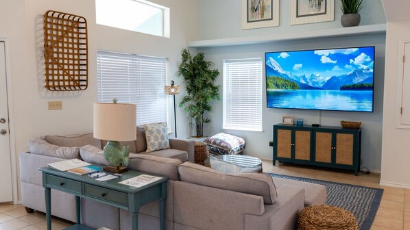 House, 3 Bedrooms | Living area - Tranquil Turquoise Retreat 3 Bedroom Home (South Padre Island)