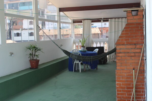 Penthouse, uitzicht op de stad | Terras