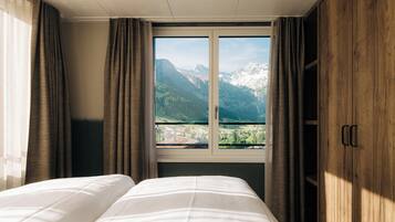 Apartment Elsighorn, balcony, mountain view | Vue de la chambre