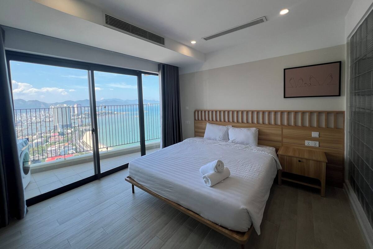 City Apartment, 2 Bedrooms, Balcony, Beach View | Beach/ocean view