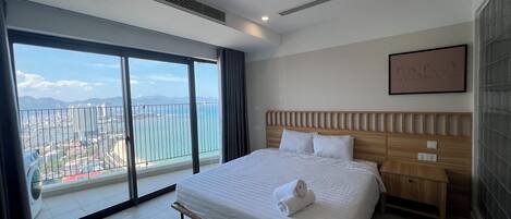 City Apartment, 2 Bedrooms, Balcony, Beach View | Beach/ocean view