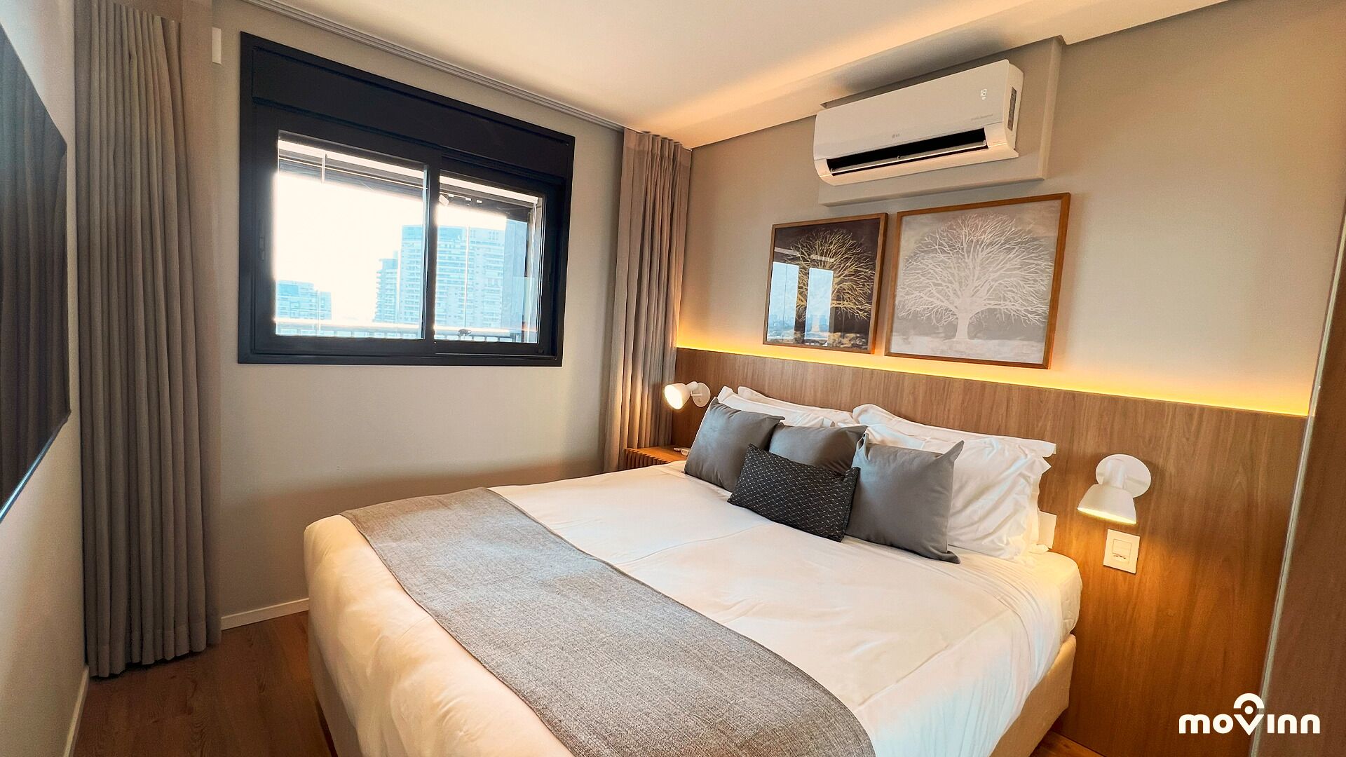 Traditional Apartment | Premium bedding, blackout drapes, soundproofing, iron/ironing board