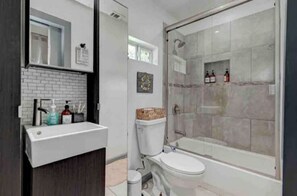 Towels, soap, toilet paper