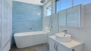 Shower, hair dryer