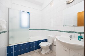 Ducha, secador de pelo y toallas