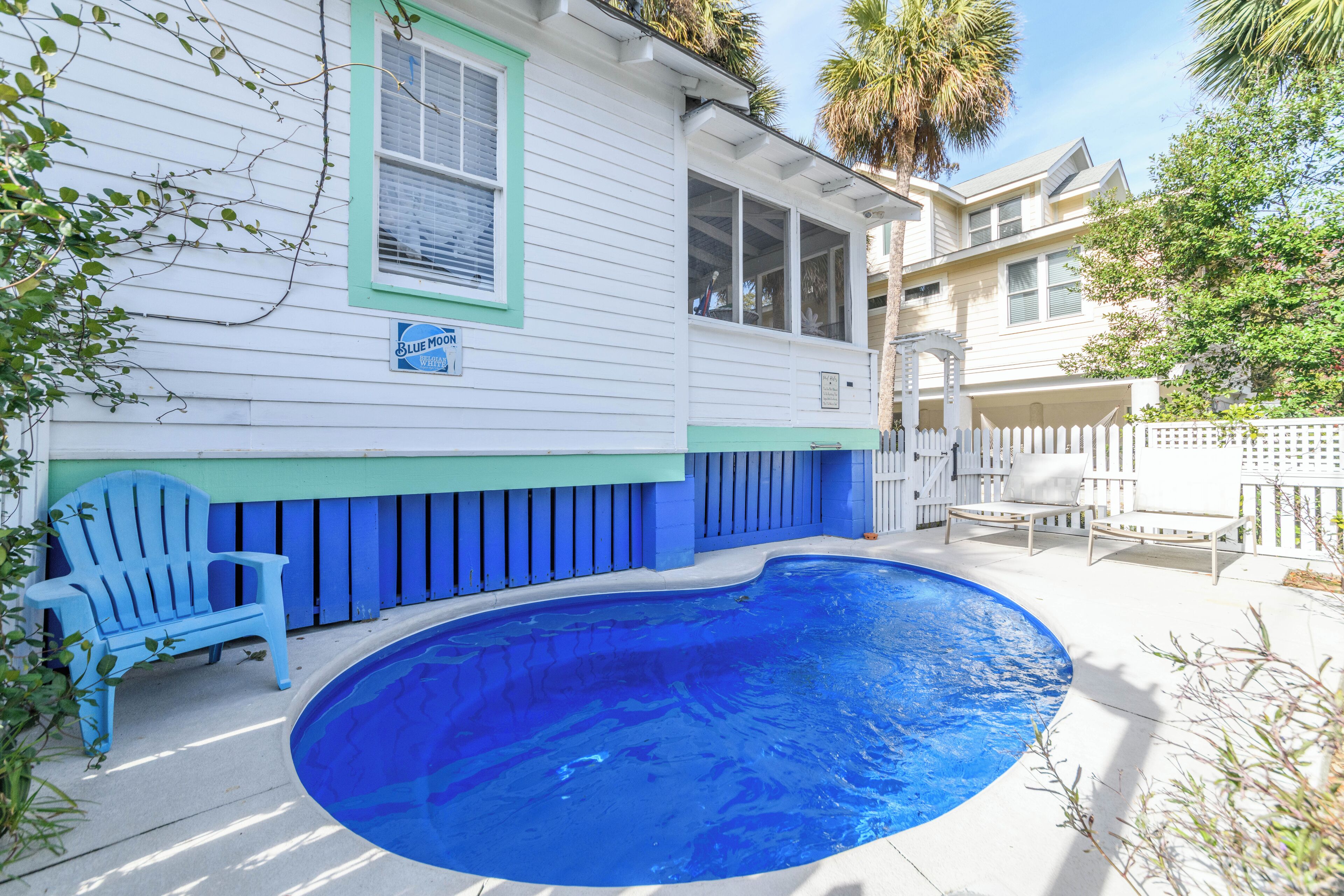 A heated pool