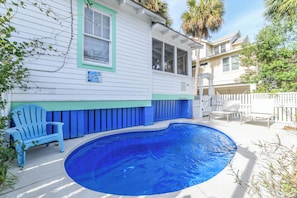 A heated pool